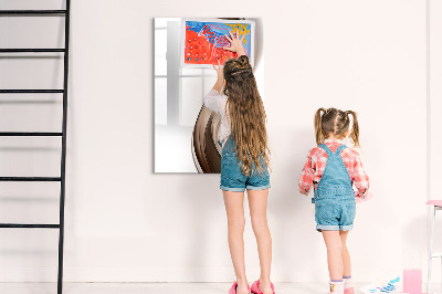 Tableau magnétique effaçable Abstraction des vagues