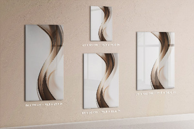 Tableau magnétique effaçable Abstraction des vagues