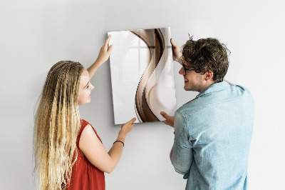 Tableau magnétique effaçable Abstraction des vagues