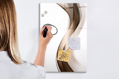 Tableau magnétique effaçable Abstraction des vagues