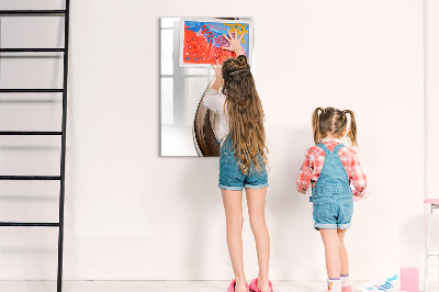 Tableau magnétique effaçable Abstraction des vagues