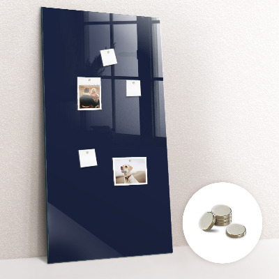 Tableau magnétique vertical Couleur : bleu marine foncé