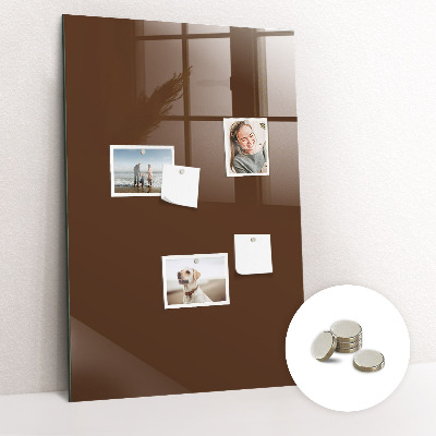 Tableau magnétique pour magnets Couleur marron