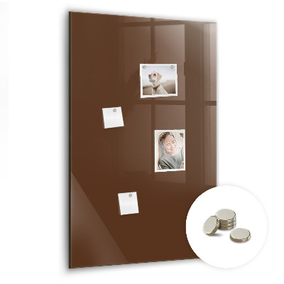Tableau magnétique pour magnets Couleur marron
