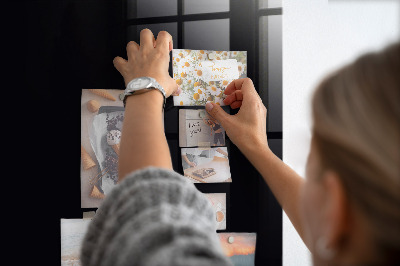 Tableau magnétique pour magnets Couleur noire