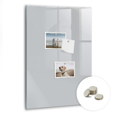 Tableau magnétique vertical Couleur gris clair