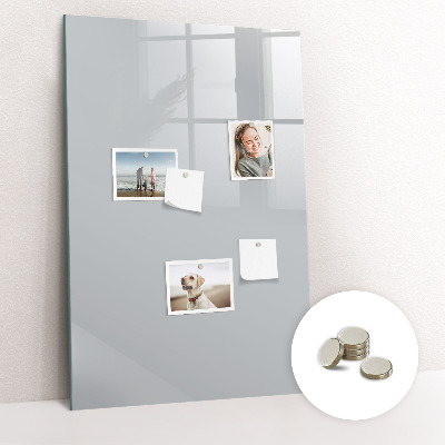 Tableau magnétique vertical Couleur gris clair