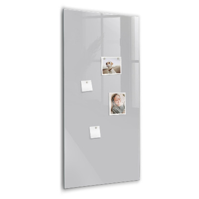 Tableau magnétique vertical Couleur gris clair