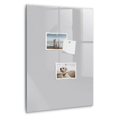 Tableau magnétique vertical Couleur gris clair