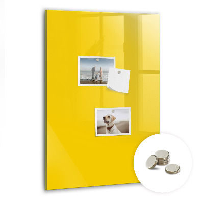 Tableau magnétique enfant Couleur jaune clair