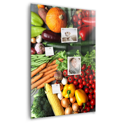 Tableau magnétique vertical Légumes d'automne
