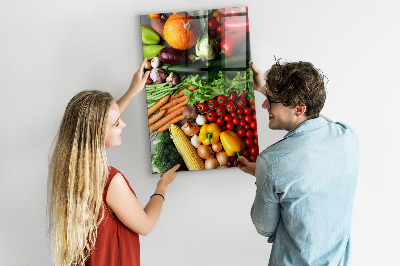 Tableau magnétique vertical Légumes d'automne