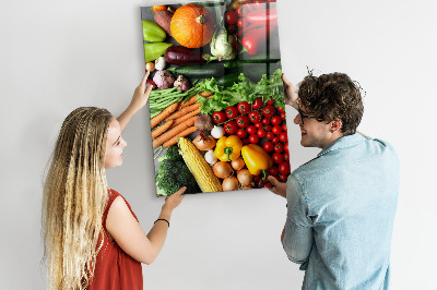 Tableau magnétique vertical Légumes d'automne