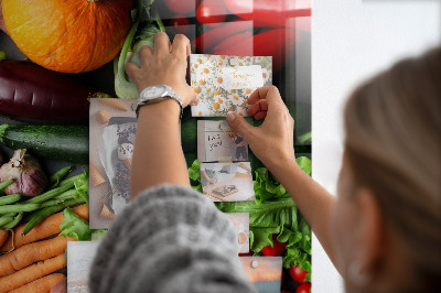 Tableau magnétique vertical Légumes d'automne