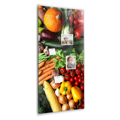 Tableau magnétique vertical Légumes d'automne