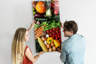 Tableau magnétique vertical Légumes d'automne