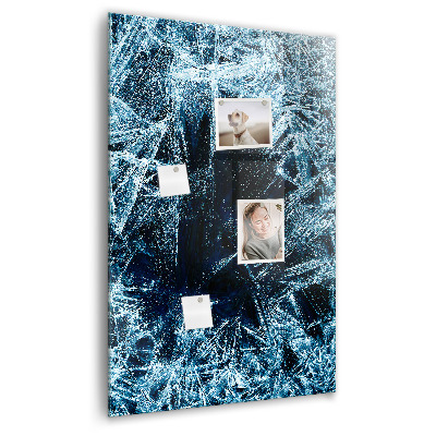 Tableau magnétique pour magnets Une plaque de glace