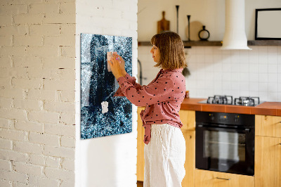 Tableau magnétique pour magnets Une plaque de glace