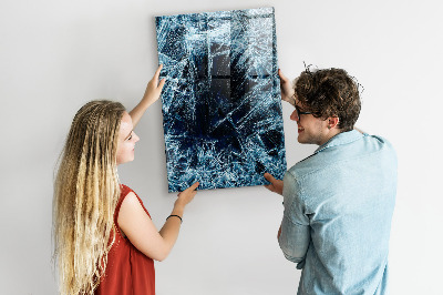 Tableau magnétique pour magnets Une plaque de glace