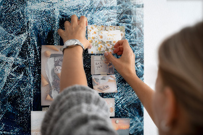 Tableau magnétique pour magnets Une plaque de glace