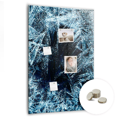 Tableau magnétique pour magnets Une plaque de glace