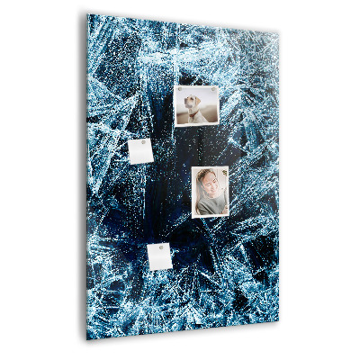 Tableau magnétique pour magnets Une plaque de glace