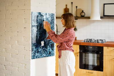 Tableau magnétique pour magnets Une plaque de glace
