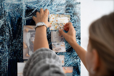 Tableau magnétique pour magnets Une plaque de glace