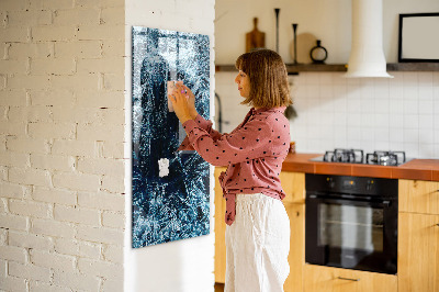 Tableau magnétique pour magnets Une plaque de glace