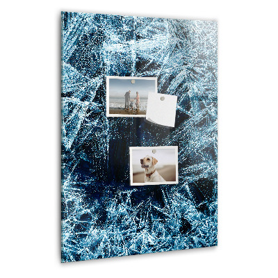 Tableau magnétique pour magnets Une plaque de glace