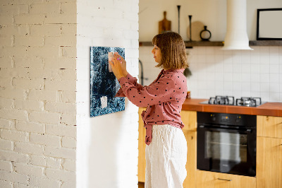 Tableau magnétique pour magnets Une plaque de glace