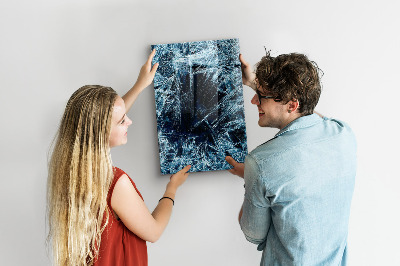 Tableau magnétique pour magnets Une plaque de glace