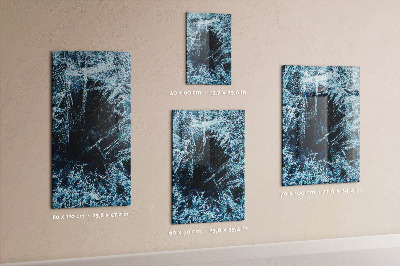 Tableau magnétique pour magnets Une plaque de glace