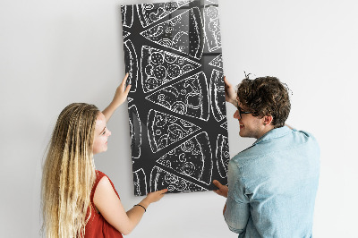 Tableau magnétique vertical Dessin d'une pizza
