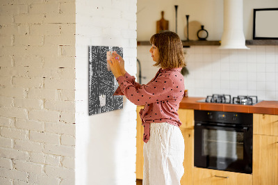 Tableau magnétique vertical Dessin d'une pizza