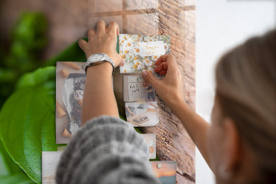 Tableau aimanté décoration feuilles de basilic