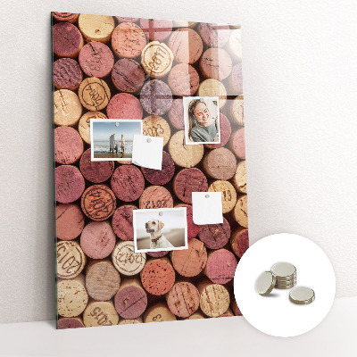 Tableau aimanté décoration Bouchons de vin