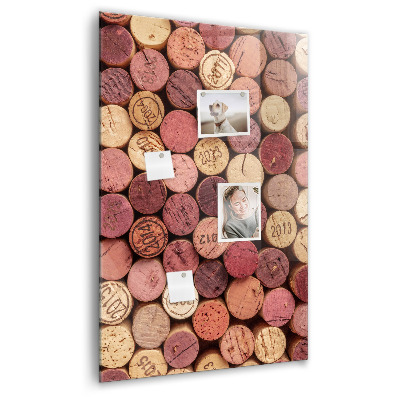 Tableau aimanté décoration Bouchons de vin