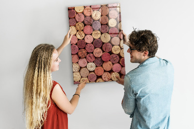 Tableau aimanté décoration Bouchons de vin