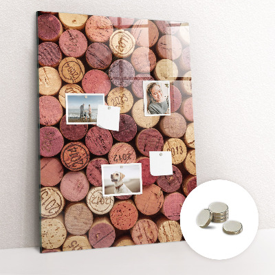 Tableau aimanté décoration Bouchons de vin