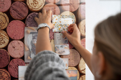 Tableau aimanté décoration Bouchons de vin