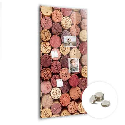 Tableau aimanté décoration Bouchons de vin