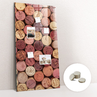Tableau aimanté décoration Bouchons de vin