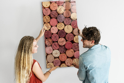 Tableau aimanté décoration Bouchons de vin