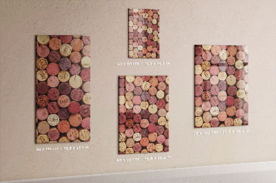 Tableau aimanté décoration Bouchons de vin