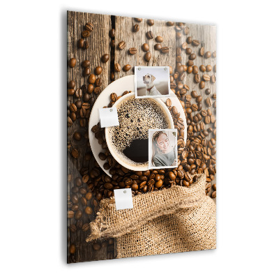 Tableau aimanté décoration Une tasse de café