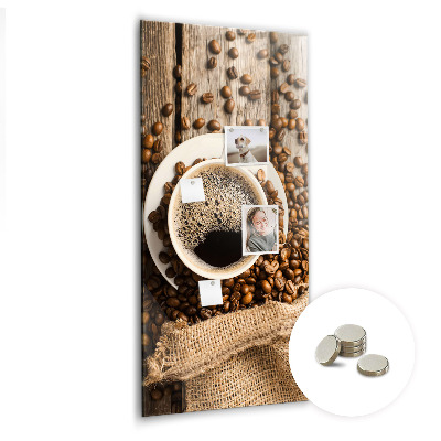 Tableau aimanté décoration Une tasse de café