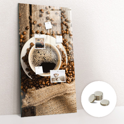 Tableau aimanté décoration Une tasse de café