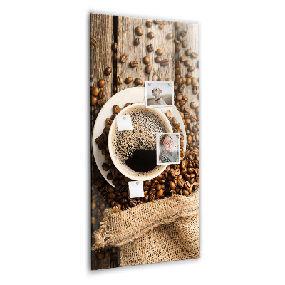 Tableau aimanté décoration Une tasse de café