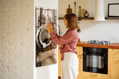 Tableau aimanté décoration Une tasse de café